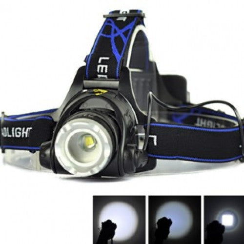 Flashlight Headlight  2000 Lumen Hands-Free Portable  Ultra Bright LED Headlamp